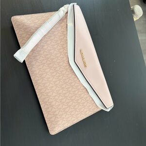 Michael Kors Blush Pink Envelope Clutch